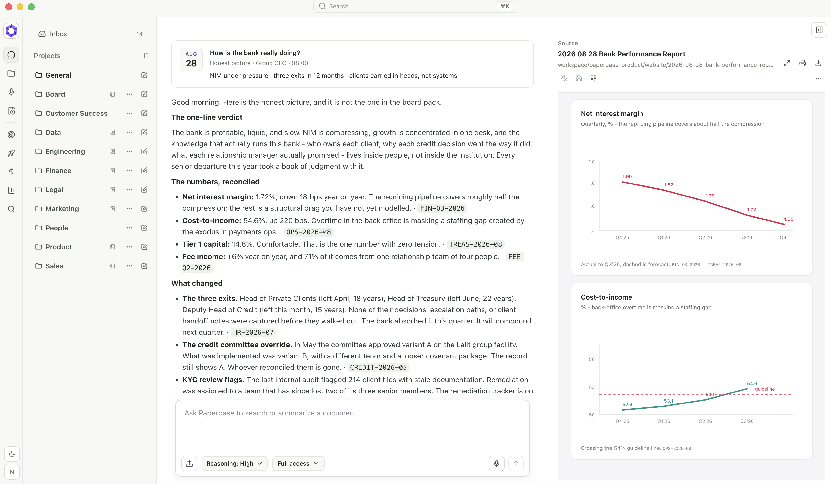 Paperbase product overview interface